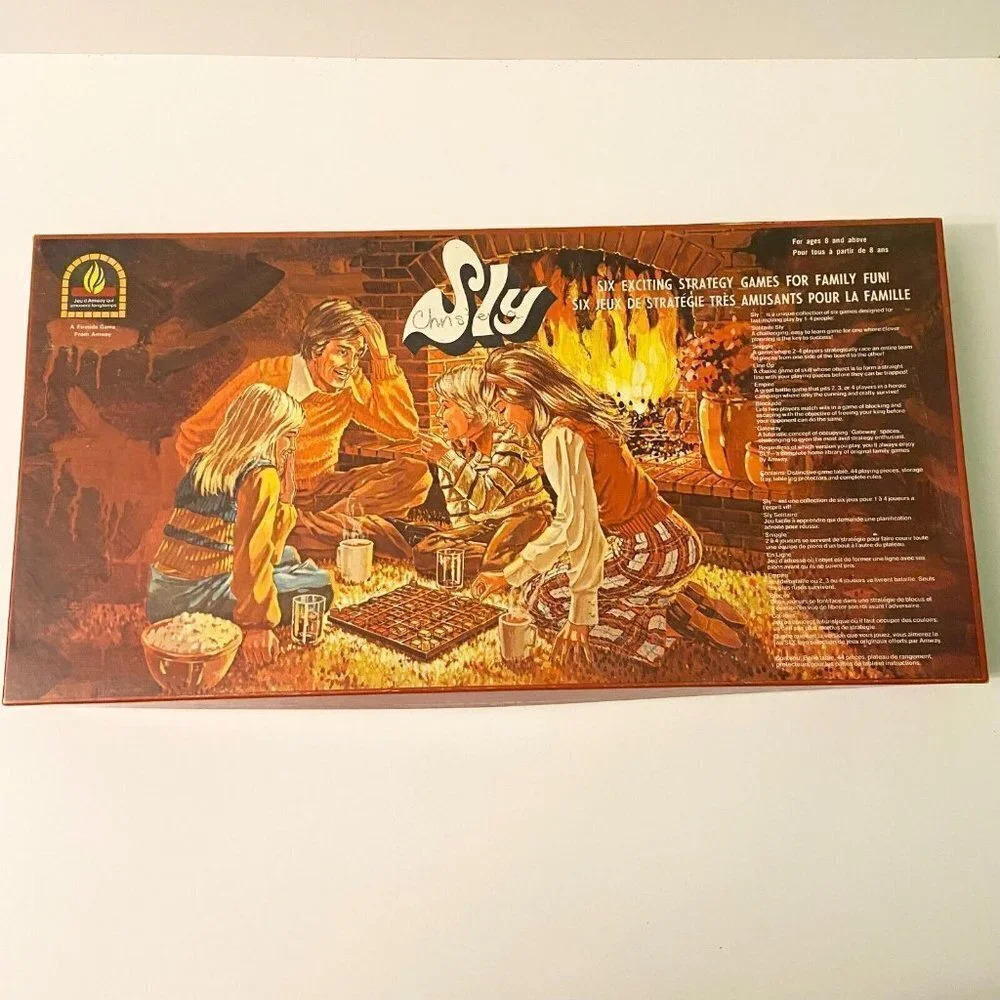 Vintage 1975 Sly Board Game Bilingual Fireside Game From Amway Complete